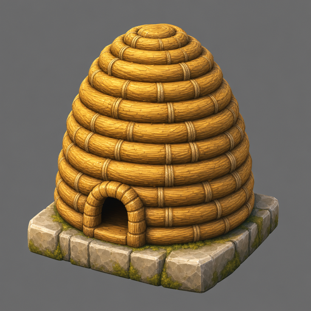 Straw Beehive