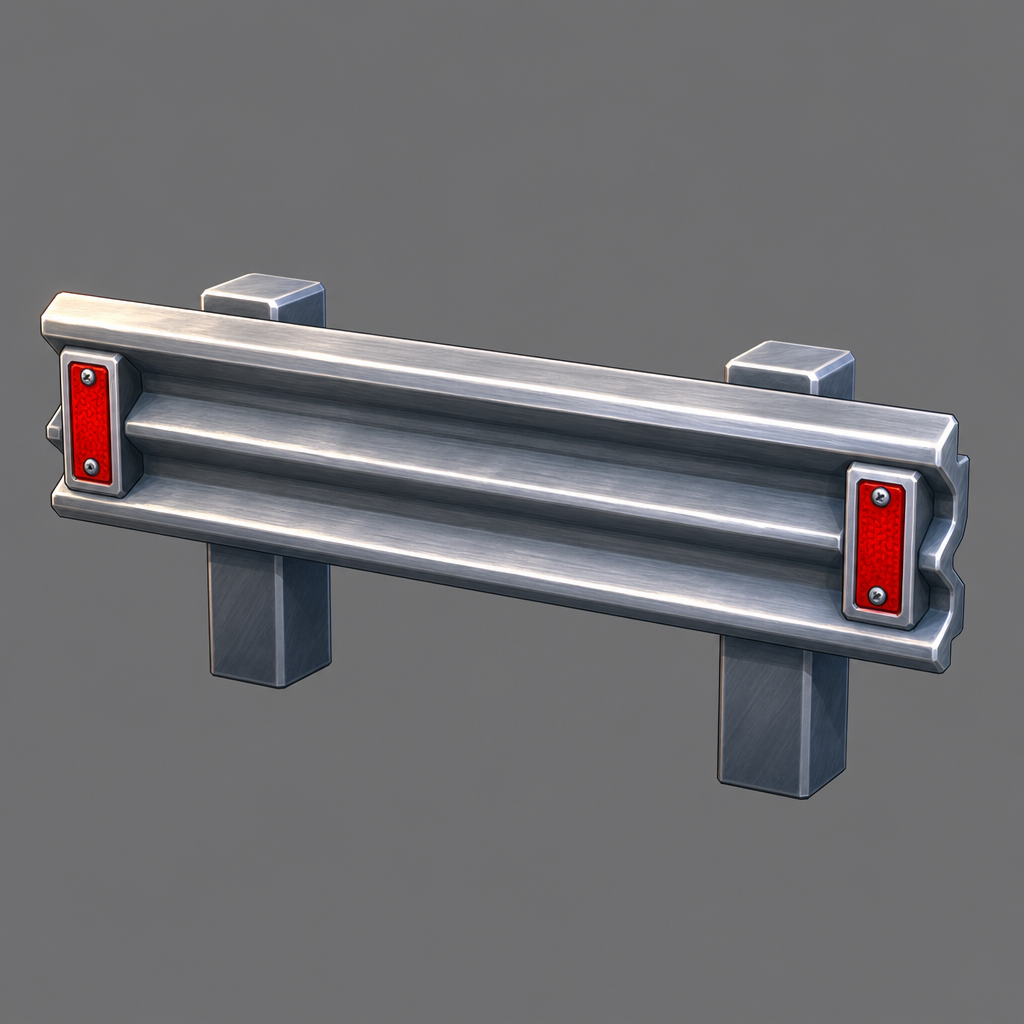 Steel Guardrail Section