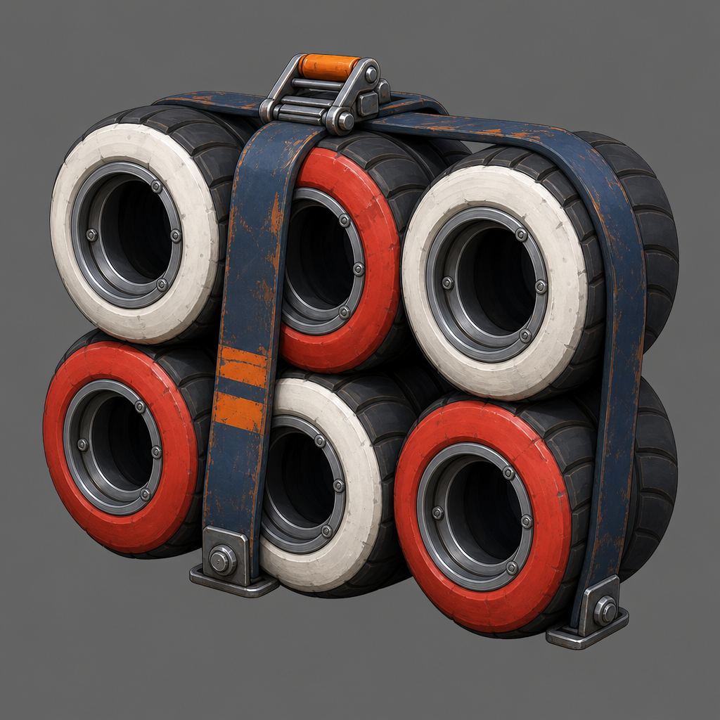 Stacked Tire Barrier